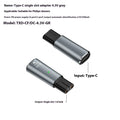 USB C charging adapter for electric shavers with aluminium alloy housing in black colour