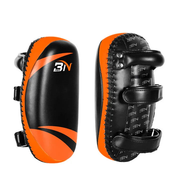 Taekwondo boxing protective gear target pad in fluorescent green with soft PU surface and elastic rubber liner