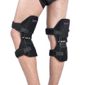 Adjustable knee brace with patella support and spring mechanism in breathable fabric