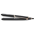 Black ceramic tourmaline negative ion hair straightener curler with LED display and 31cm plate