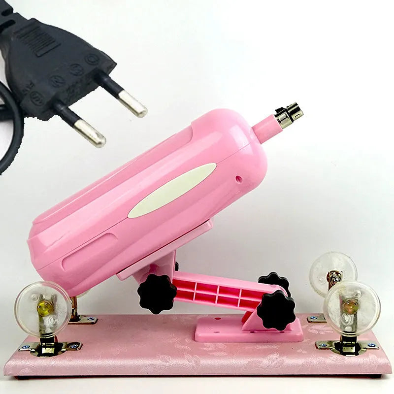 Bobb automatic telescopic thrusting sex toy in purple, black, or pink with 37cm length