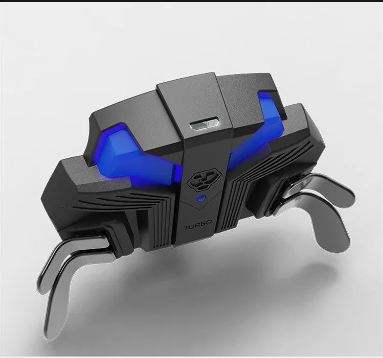 Black PS4 controller back button attachment with a long USB cable and a 3.5mm audio port.