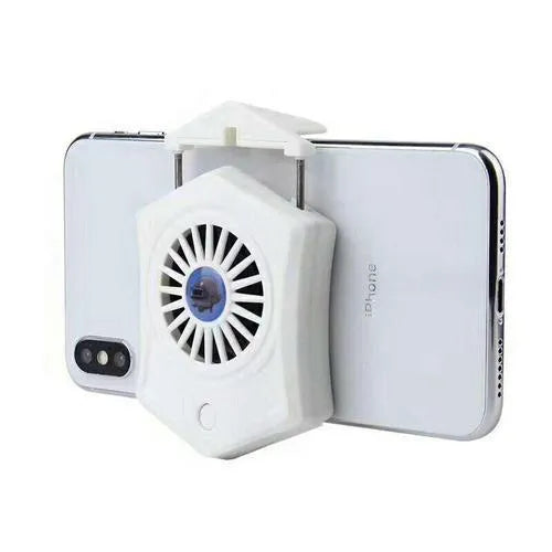 Black and white USB mobile phone cooling radiator for gaming smartphones