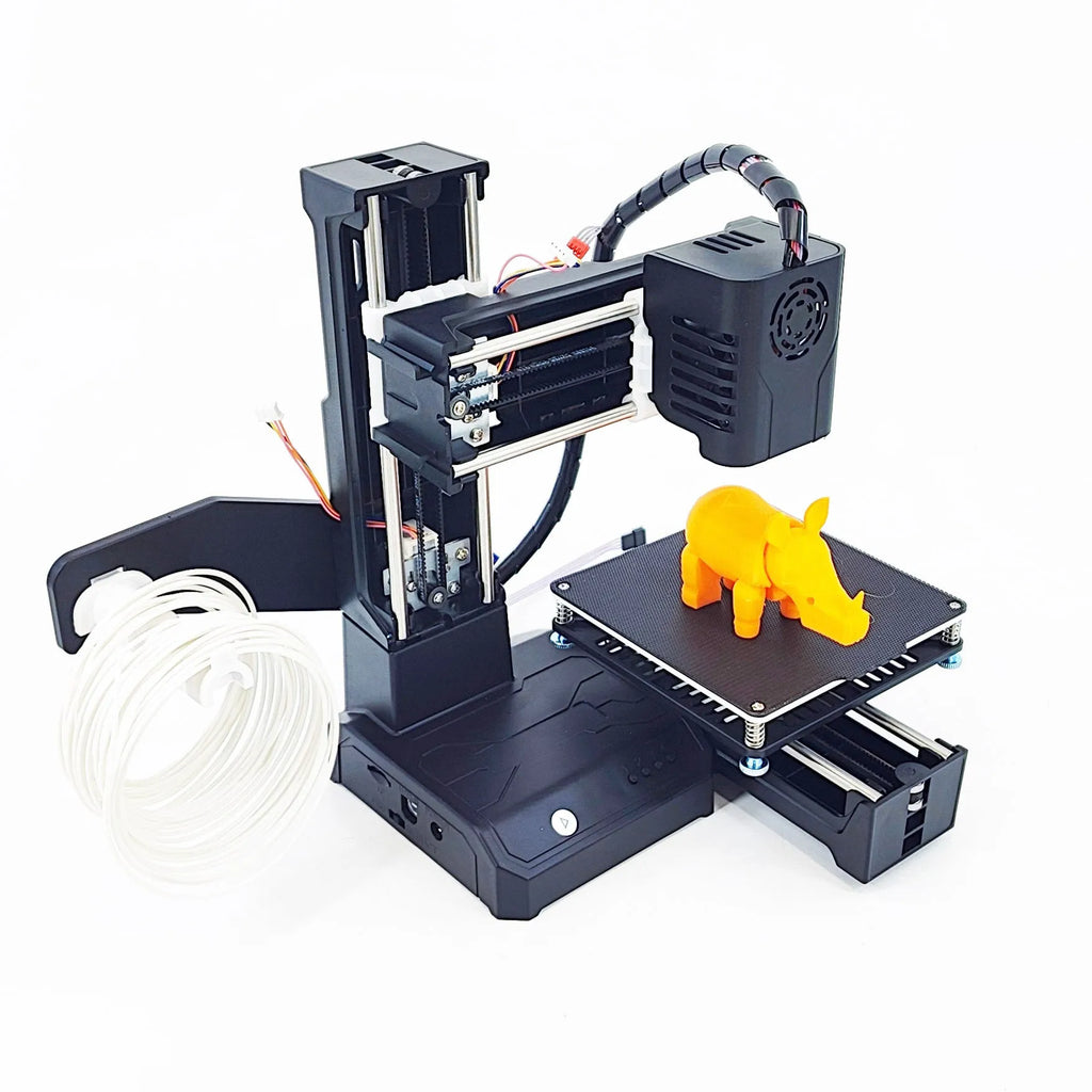 K9 Mini 3D Printer in black or blue finish with 100x100mm print area
