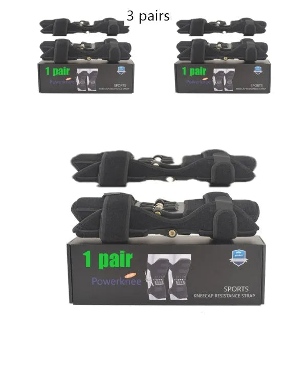 Adjustable knee brace with patella support and spring mechanism in breathable fabric