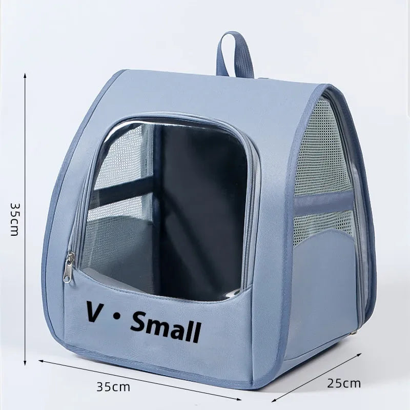 Multi-purpose folding pet bag in Oxford cloth with animal pattern, available in Beige colour