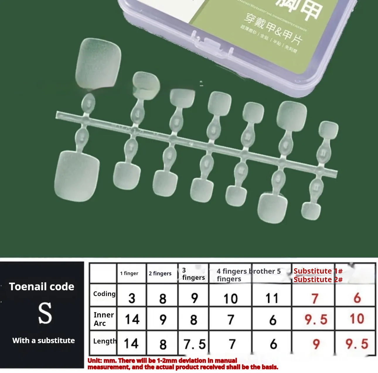 Cat's eye zircon rhinestone toe armour set 42 pieces ultra-thin seamless icy finish white colour B269 sizes S M L