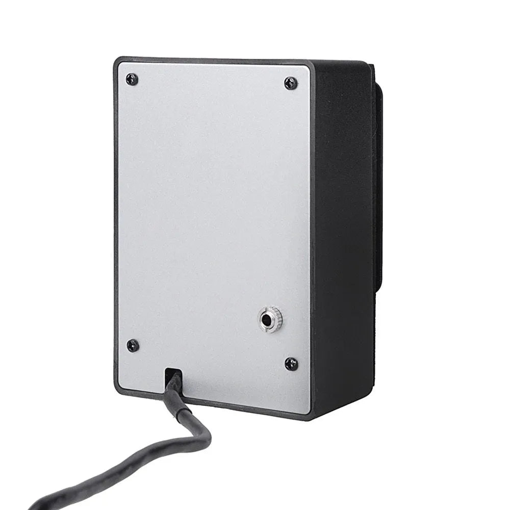 Cherub GT-6 black acoustic guitar pickup preamp with EQ knobs and effects controls.