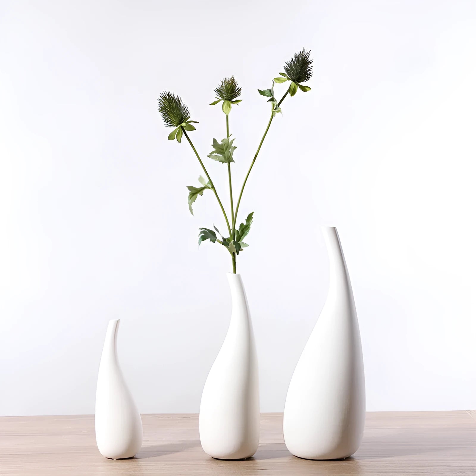 White water drop ceramic vase ornament hanging decoration modern abstract style