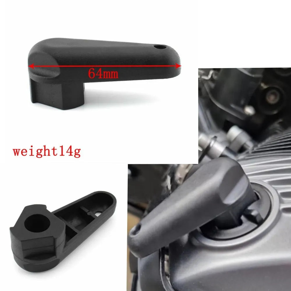 Black nylon quick release wrench for BMW motorcycle oil caps