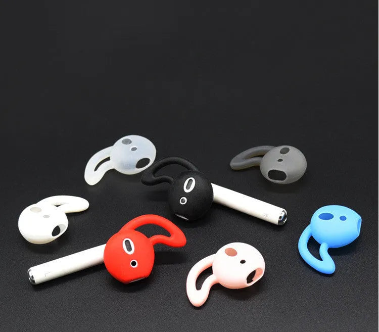 Silicone ear cap for Apple AirPods left ear in black colour