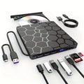 Black external USB CD and DVD drive for laptops and desktop computers