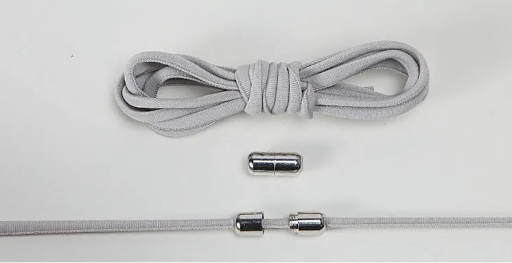 Lazy Laces no-tie elastic shoelaces with metal buckle, 105cm length, multiple colours