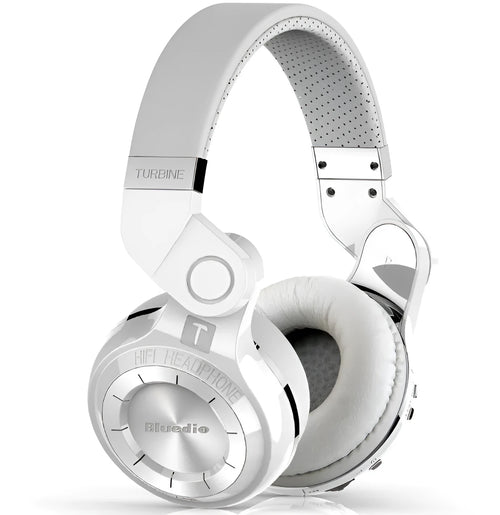 T2 Smart Edition 4.1 Bluetooth headset with metal folding design in black or white colour options