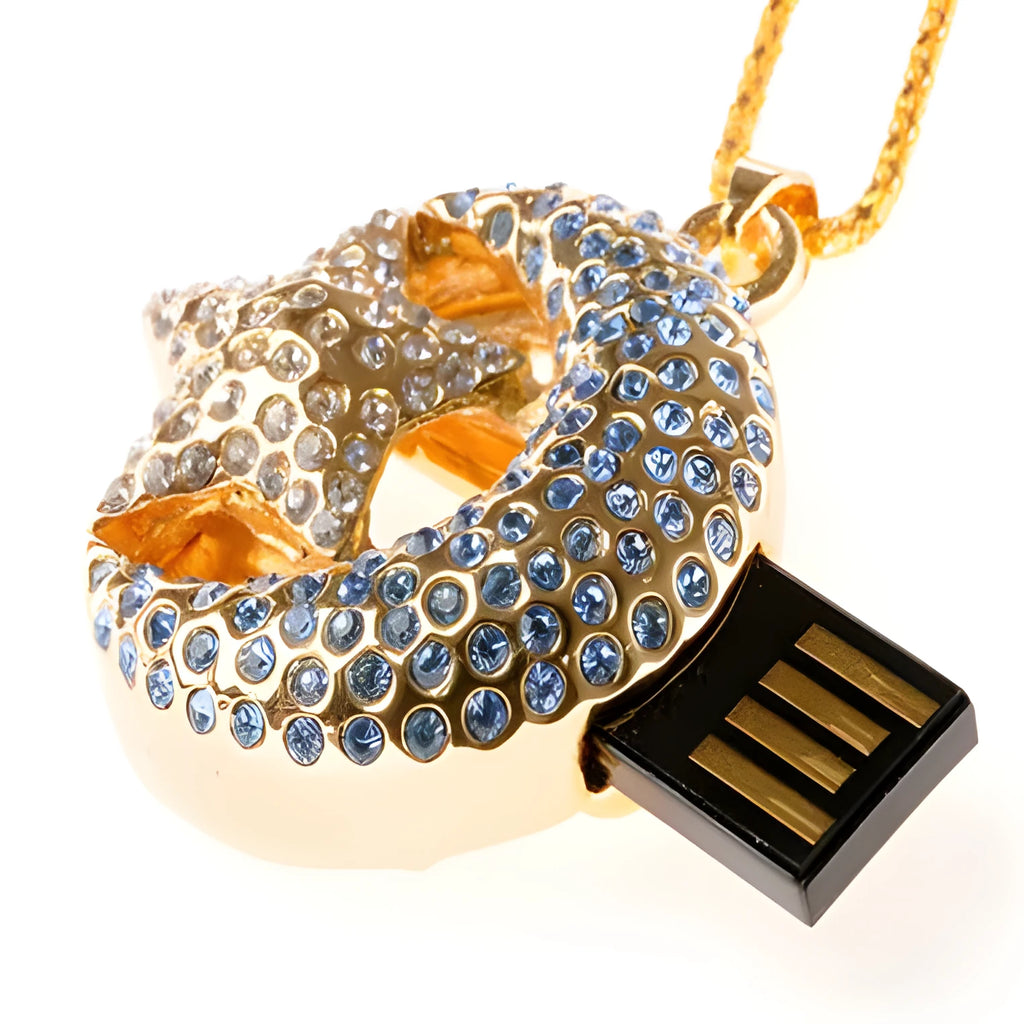 Metal USB flash drive with capacity options from 2GB to 64GB