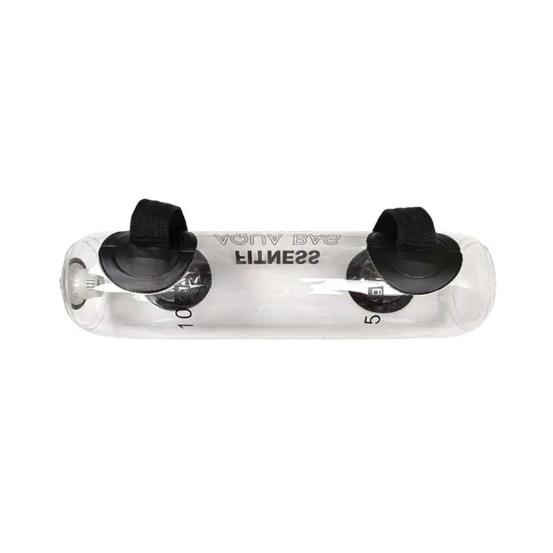Transparent PVC water injection weight bag for adjustable strength training with soft dumbbell design