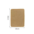 Sisal cat scratch board with replaceable surface in pastoral style design