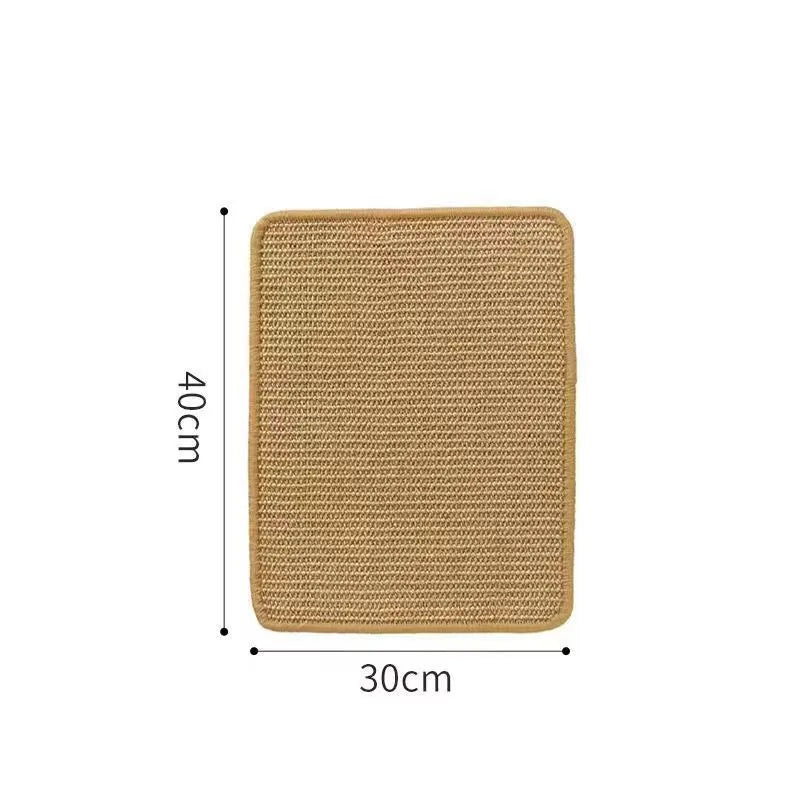 Sisal cat scratch board with replaceable surface in pastoral style design