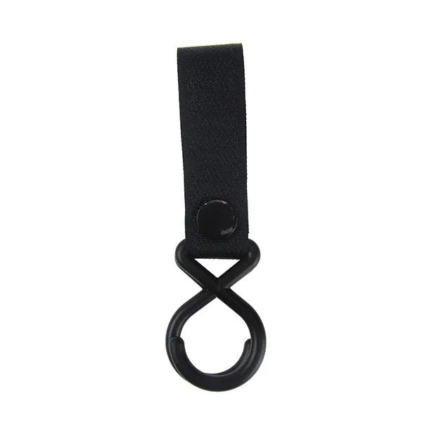 A nylon luggage Velcro hook in one of 18 available colours, shown in independent OPP packaging.