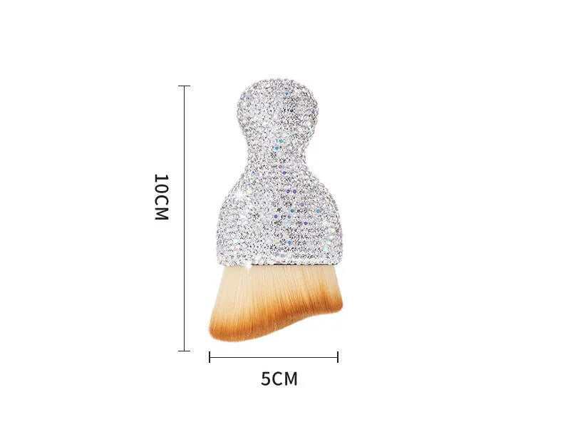 Car interior soft brush for dust removal in PVC material measuring 10cm length