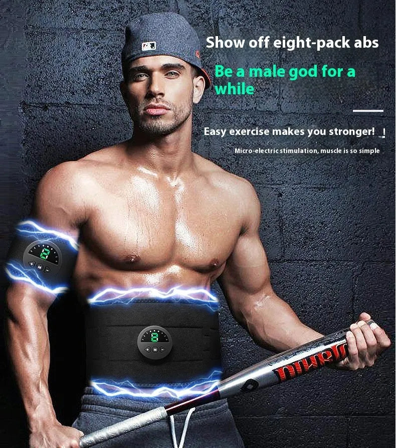 120cm fitness belt with display screen for waist and abdomen exercise focus