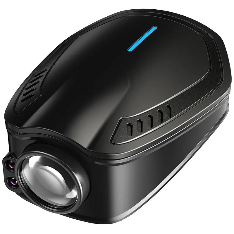 F2 rechargeable car wireless welcome light in black ABS housing with USB port