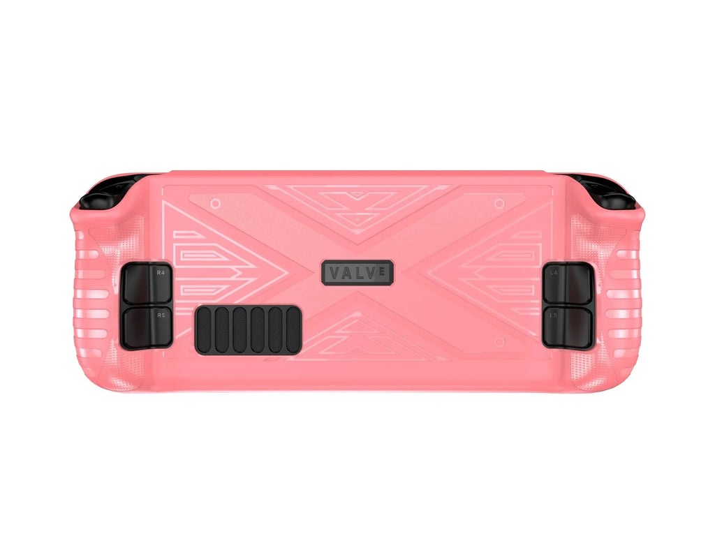 Steam Deck protective silicone case in black, blue and red colour options