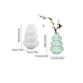 Three layer circle vase silicone mould for resin and decorative plaster casting crafts
