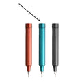 24-in-1 precision repair screwdriver set with 12 double-end bits in black, grey or red colours