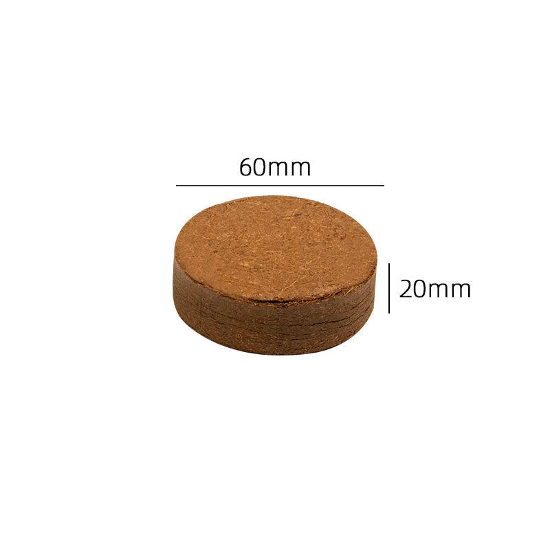 Nutrient soil medium blocks for vegetable planting with eight size specifications and 500% water absorption