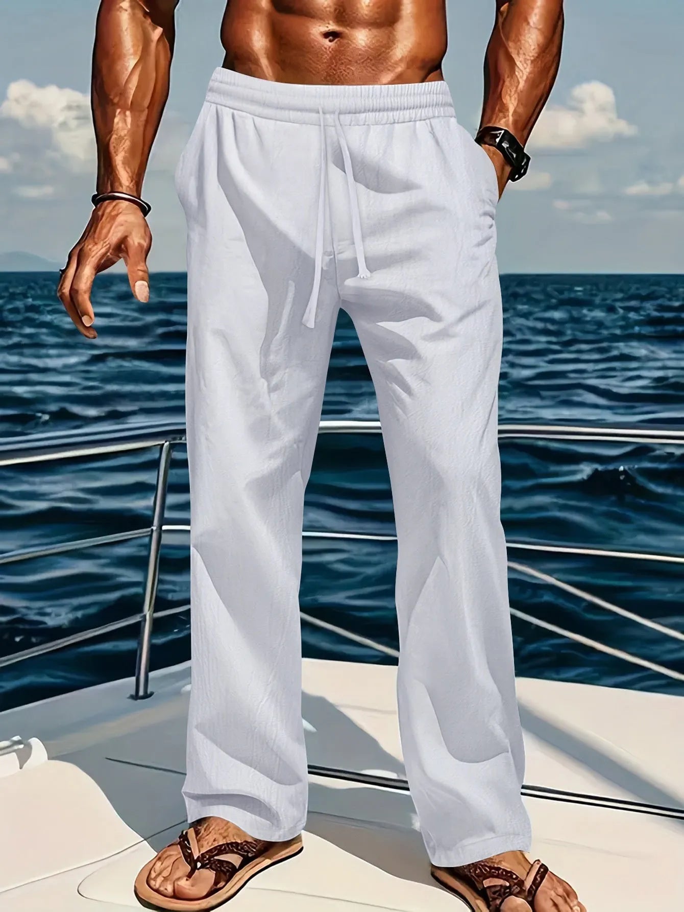 Green washed cotton men's casual shirt in a cardigan style, laid flat.