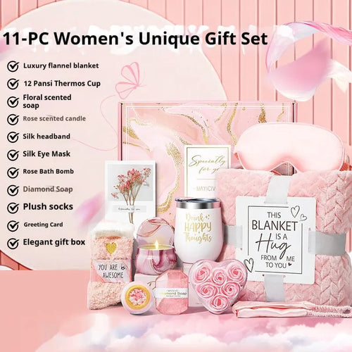 Aromatherapy candle soap bath gift set in modern plastic storage container