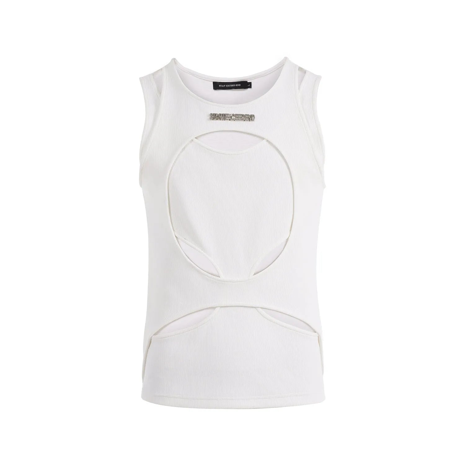 Men's sleeveless mesh waistcoat in black colour with round neck pullover design