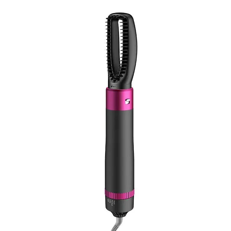 Dyson grey 5-in-1 hair dryer brush styling tool with multiple brush attachments