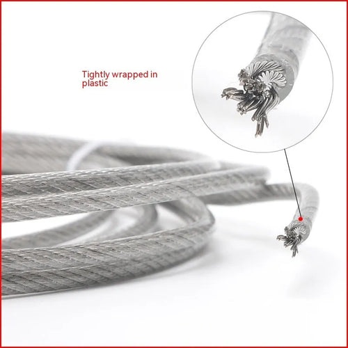 Coiled 304 stainless steel anti-theft wire rope with 7x7 or 7x19 strand structure for security netting