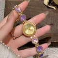Women's quartz watch with 25mm round dial in six colour options with zinc alloy case