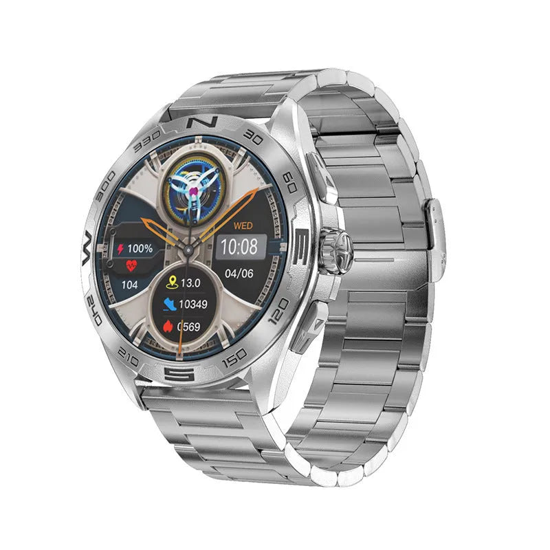 Smart watch with health monitoring functions and WhatsApp reply capability in four colour options