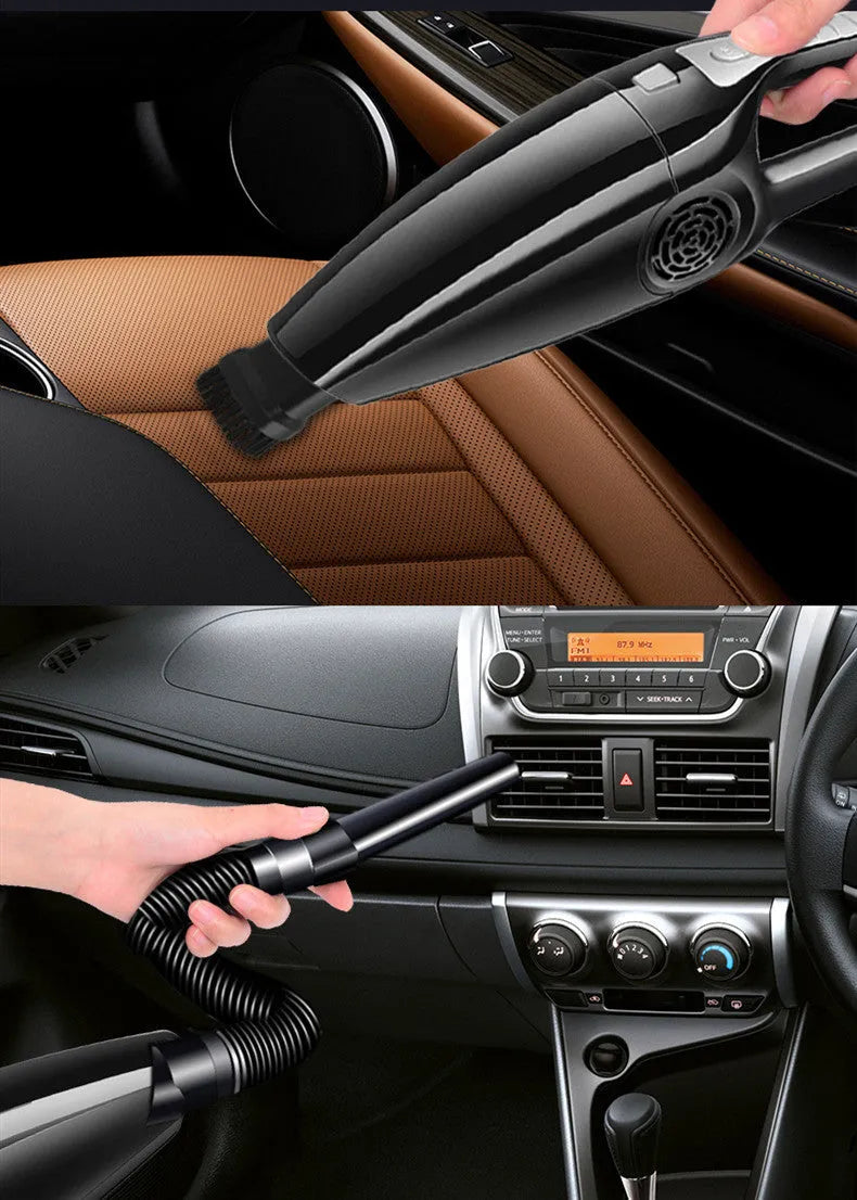 PoHigh Power Hypa car vacuum cleaner with cigarette lighter plug in black or orange colour