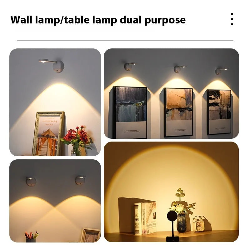 Geometric stereo design wireless wall lamp in black or white colour with remote control