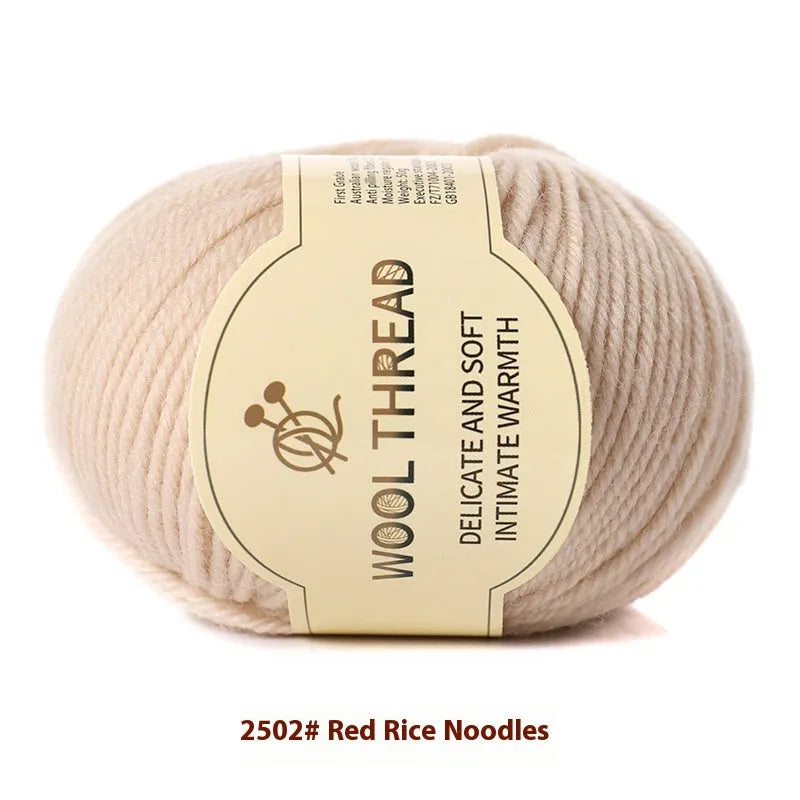 Roll of hand knitting wool yarn for baby garments in various colour options