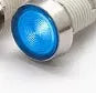 10mm stainless steel edge plastic indicator light with wire flat end connector in multiple colours.