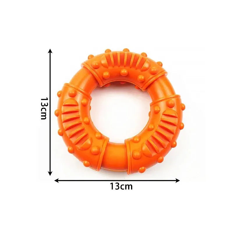 Lightweight hollow plastic dog fetching stick toy in blue colour for catch and fetch games