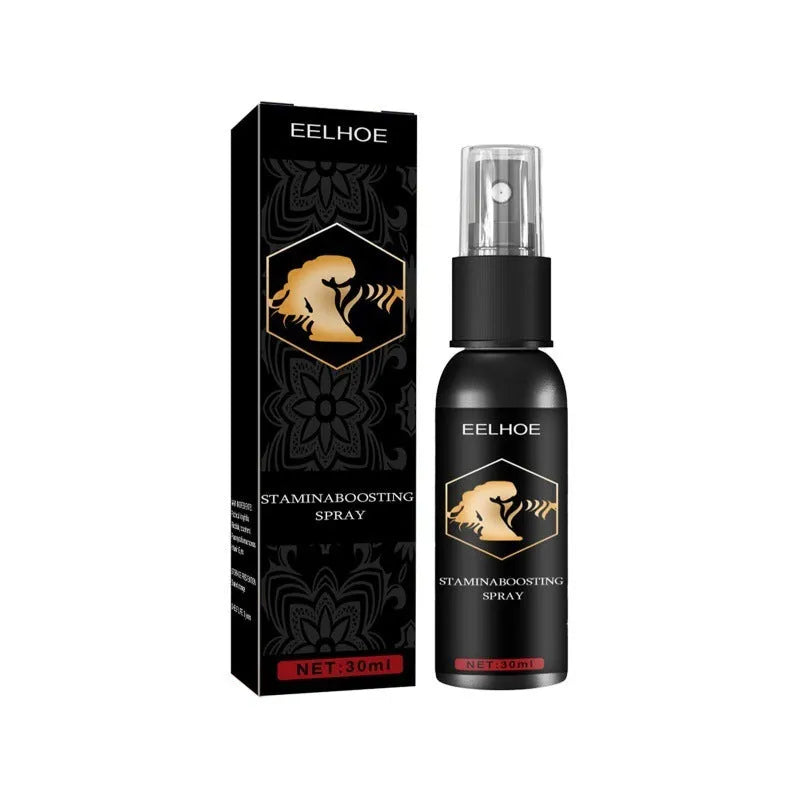 Men's body moisturising treatment oil spray for hip care in 30ml spray bottle