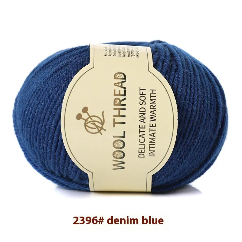 Roll of hand knitting wool yarn for baby garments in various colour options