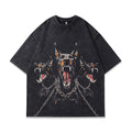 Men's character printed cotton short sleeve T-shirt with loose fit design