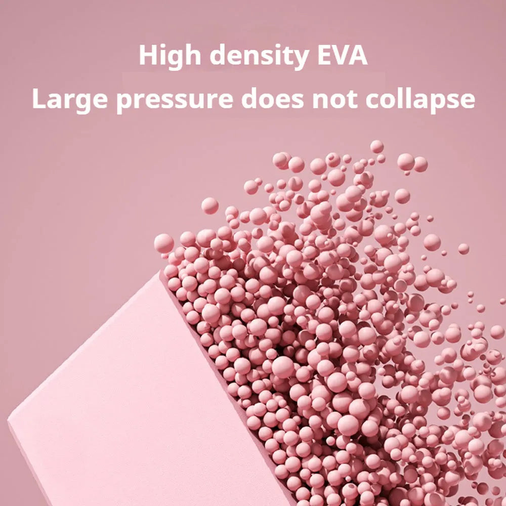 Solid colour EVA foam yoga block with hexagonal ridges for yoga and fitness training
