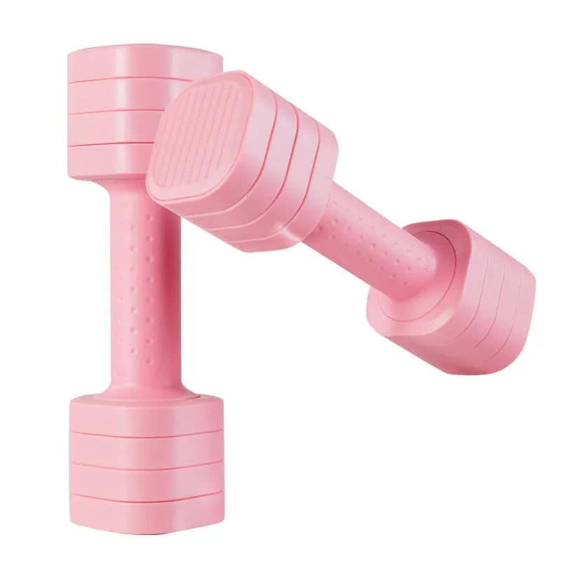 Detachable 5lb dumbbell set for women's fitness in slim-fit design