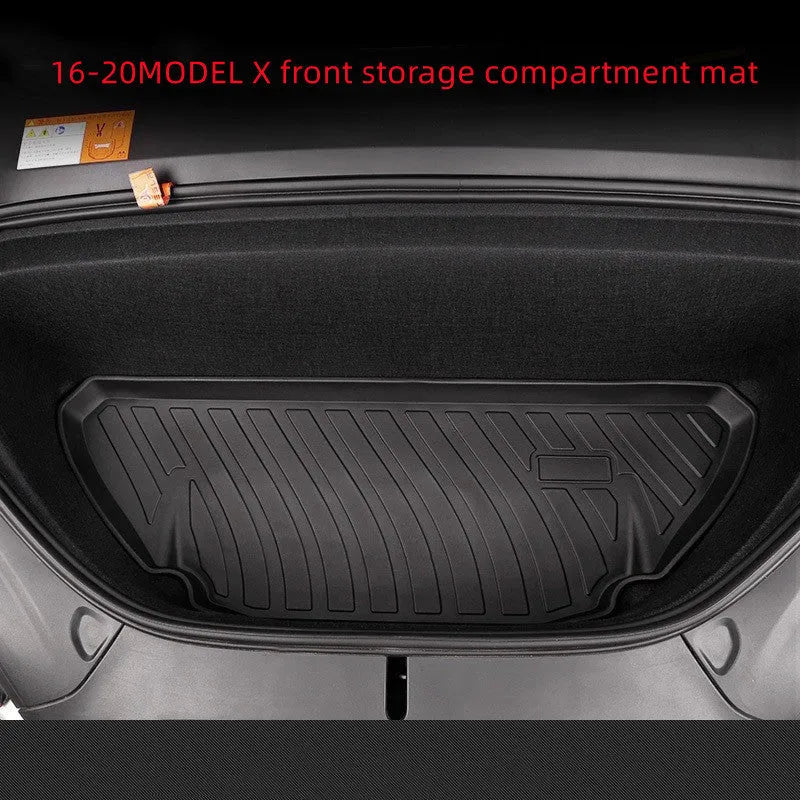 Custom rubber and TPE floor mats for Tesla Model 3, Y, X, and S cars