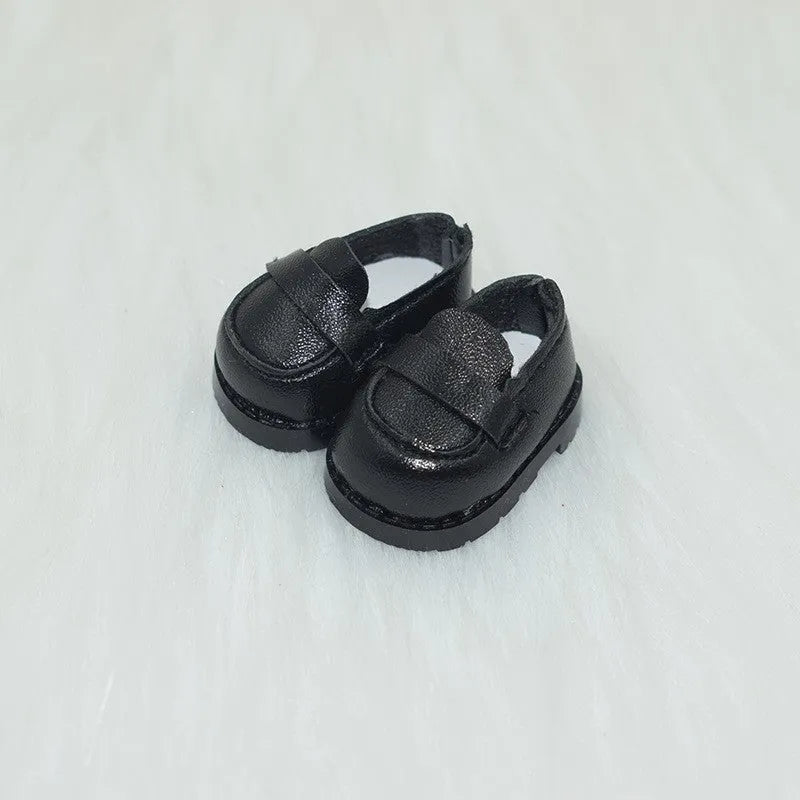 17cm fashion doll replacement shoes in multiple styles including black boots and pink heels