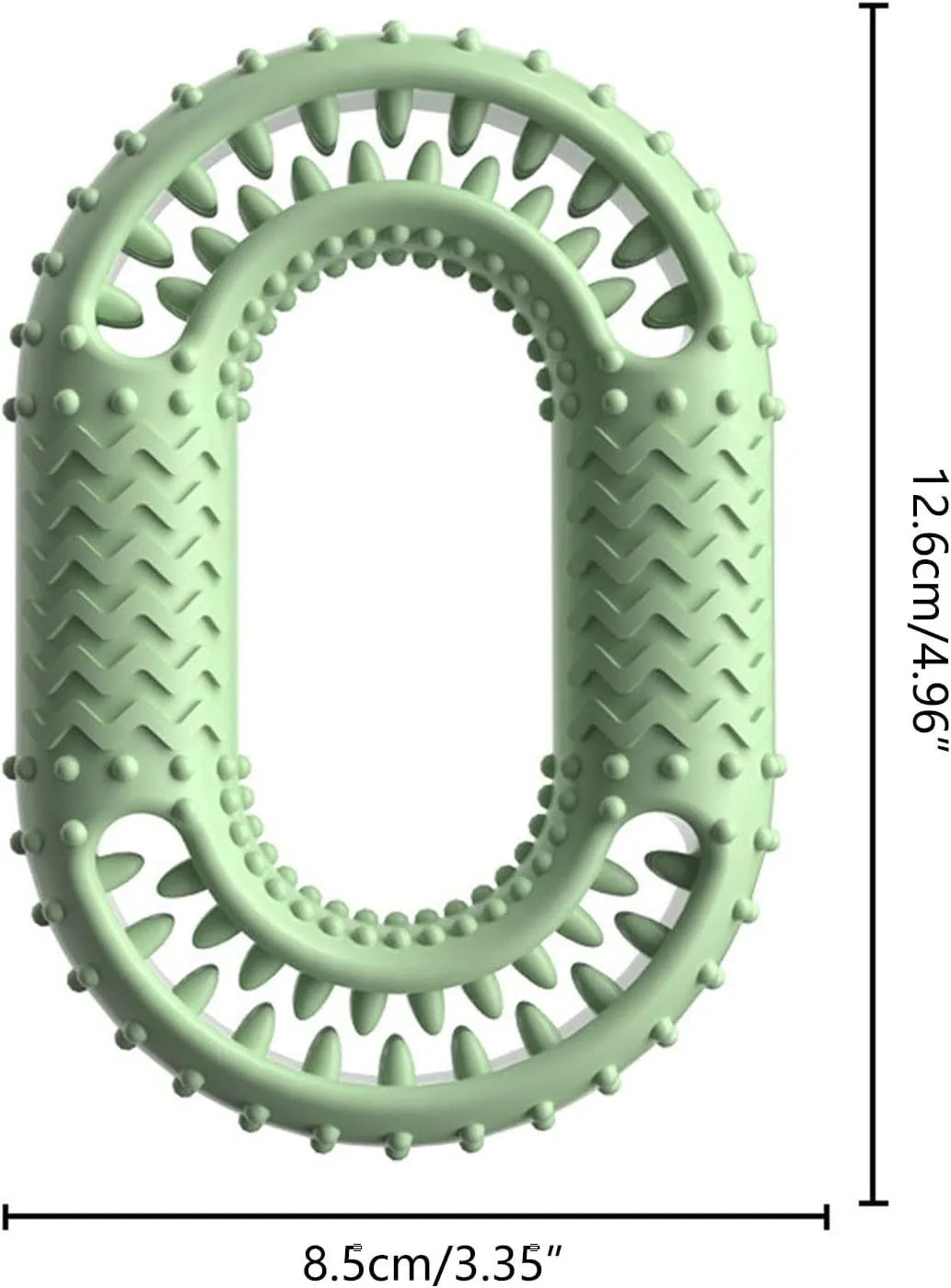 Blue O-ring shaped dog chew toy for aggressive chewers and large breeds